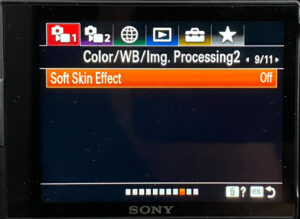 Sony zve-10 Soft skin effect