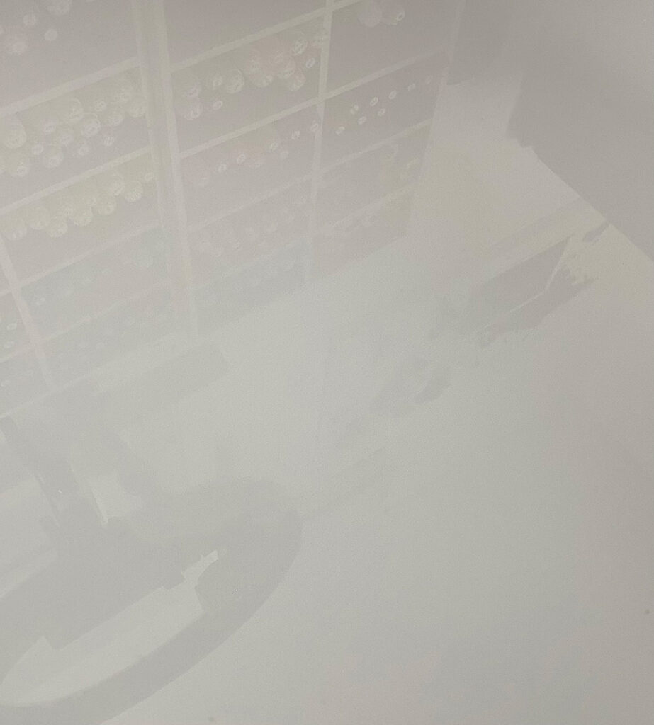 cleaned drawing mat