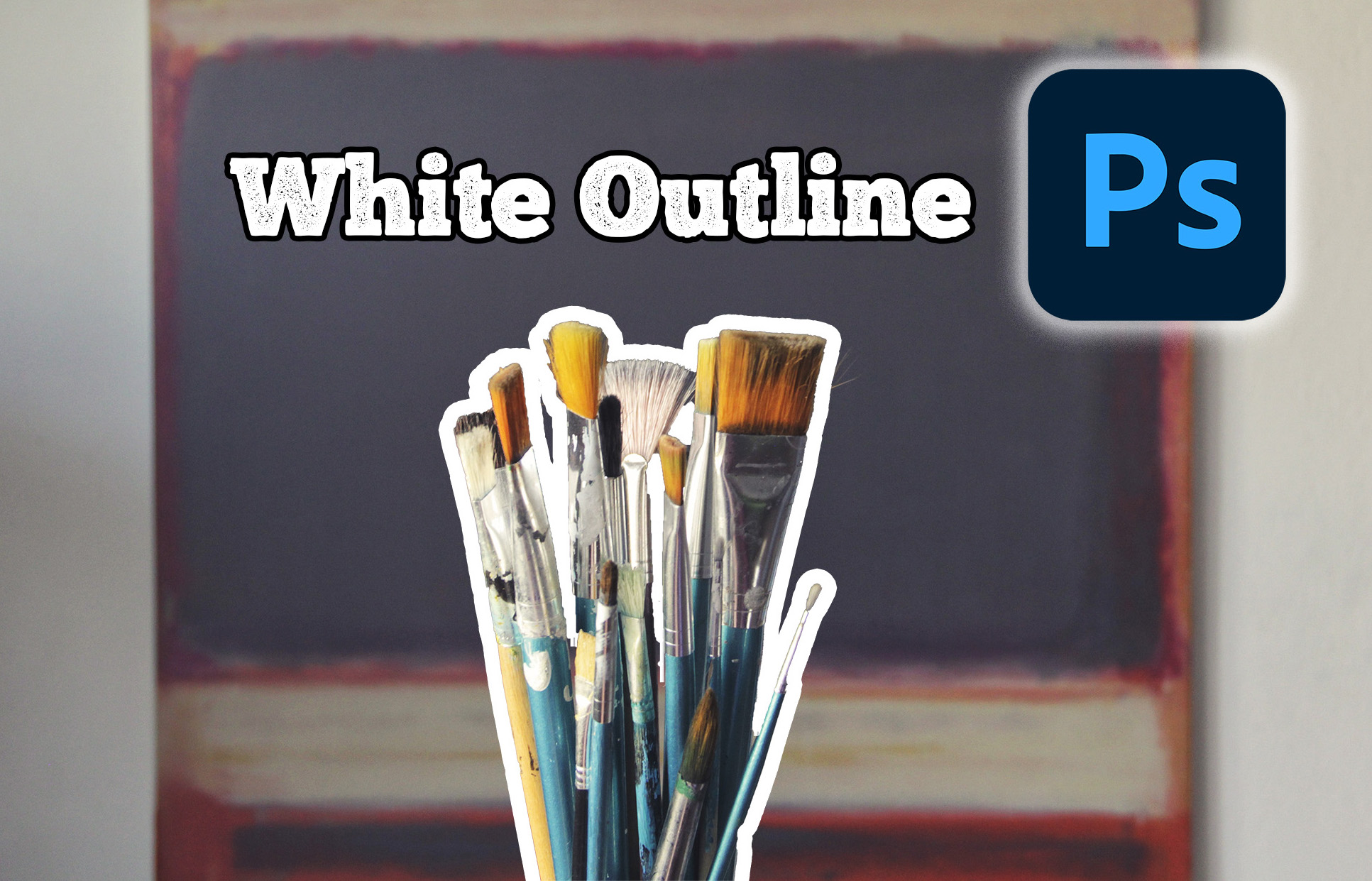 How to add a white outline in photoshop