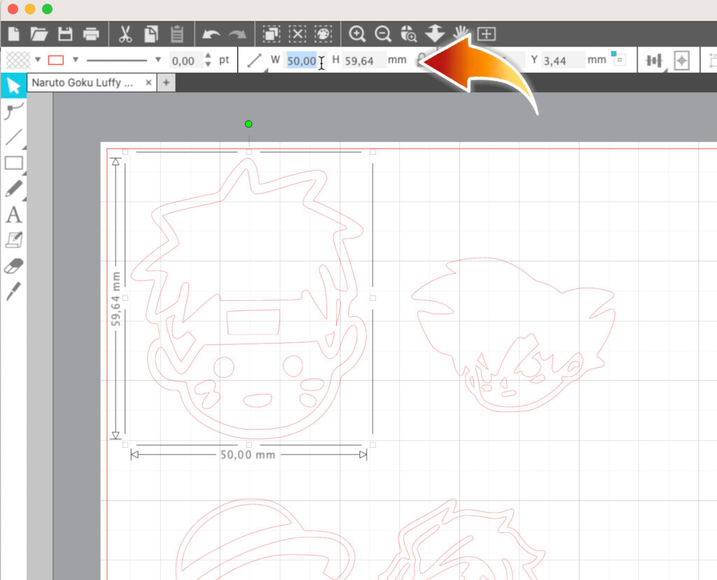 Silhouette Studio resizing images