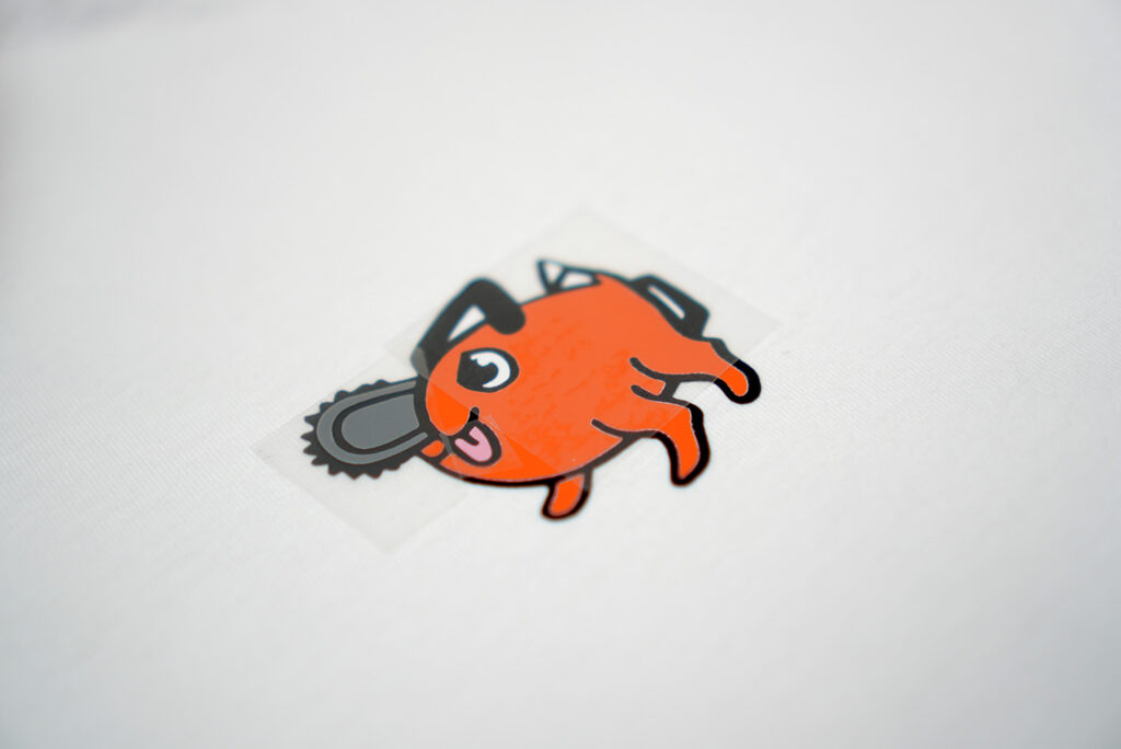 applying multiple vinyl layers to t-shirt at a time