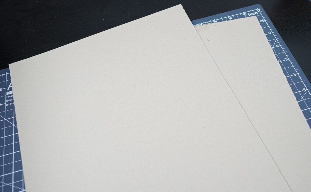 cardboard for making covers of a sketchbook