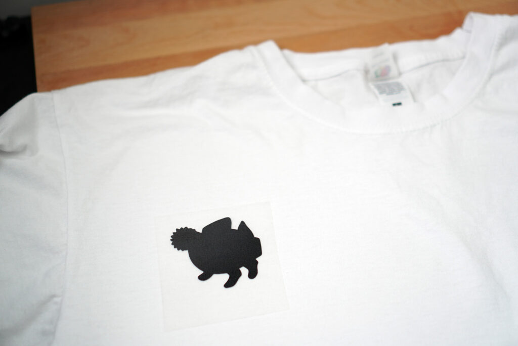 layering htv vinyl on tshirt