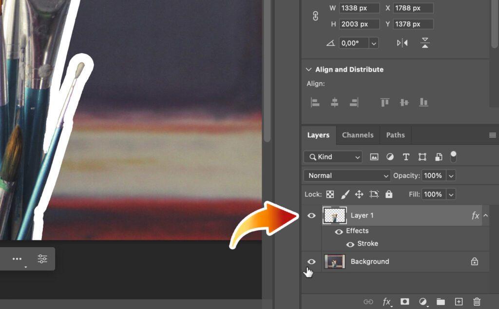  duplicating a layer in Photoshop