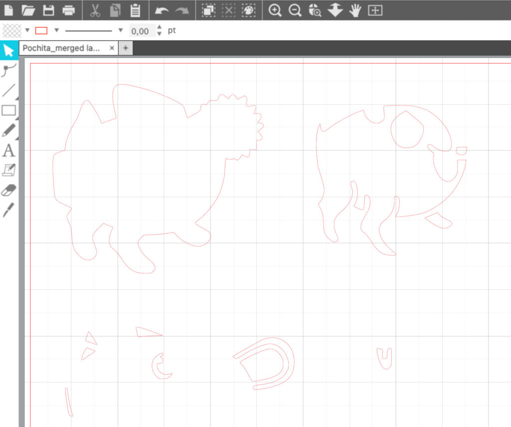 Silhouette Studio mirrored image