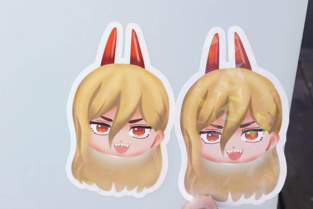 outdoor test for printed stickers