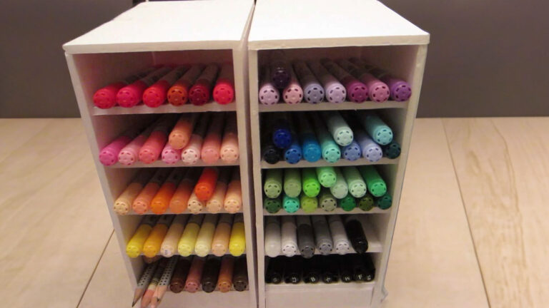 how to make cheap diy marker storage