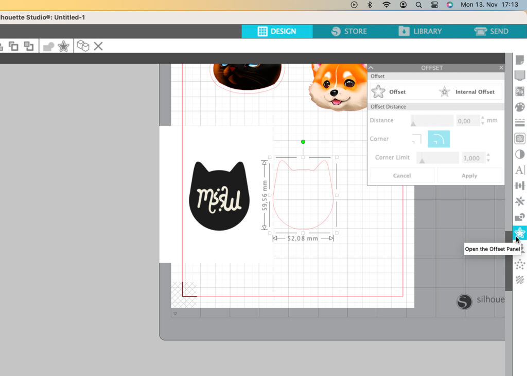 creating an offset silhouette studio