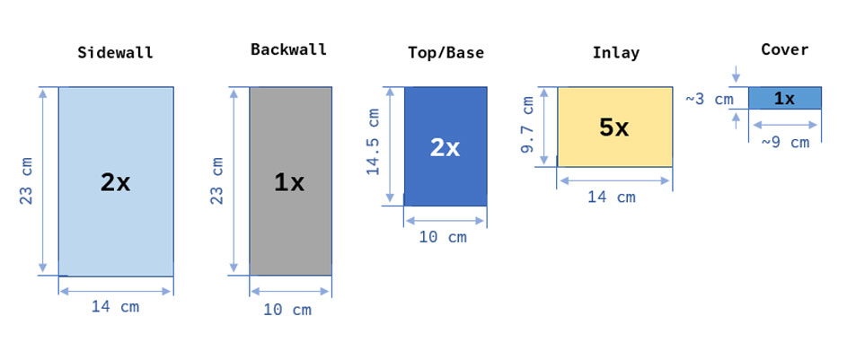 parts of diy marker storage unit