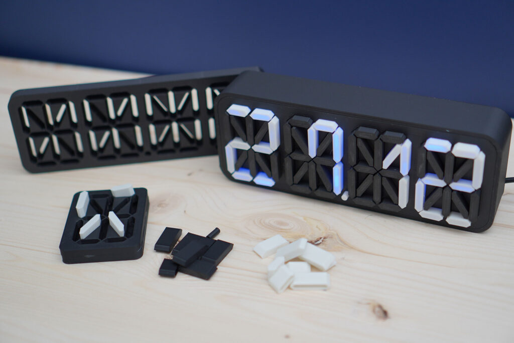 3d printed 16 segment display light box