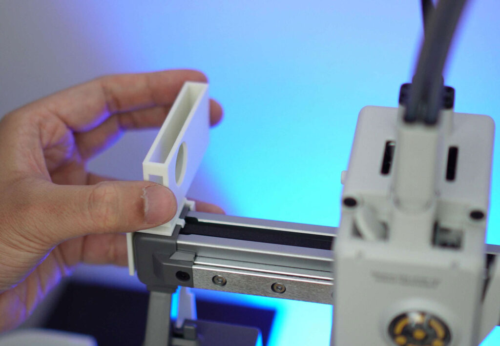 glue remote holder to the mount